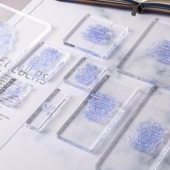 Acrylic Stamp Block for Transparent Seal Stamp DIY Scrapbook Decor
