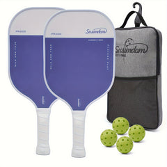 PR200 Pickleball Paddle Set 2 Rackets 4 Balls Bag