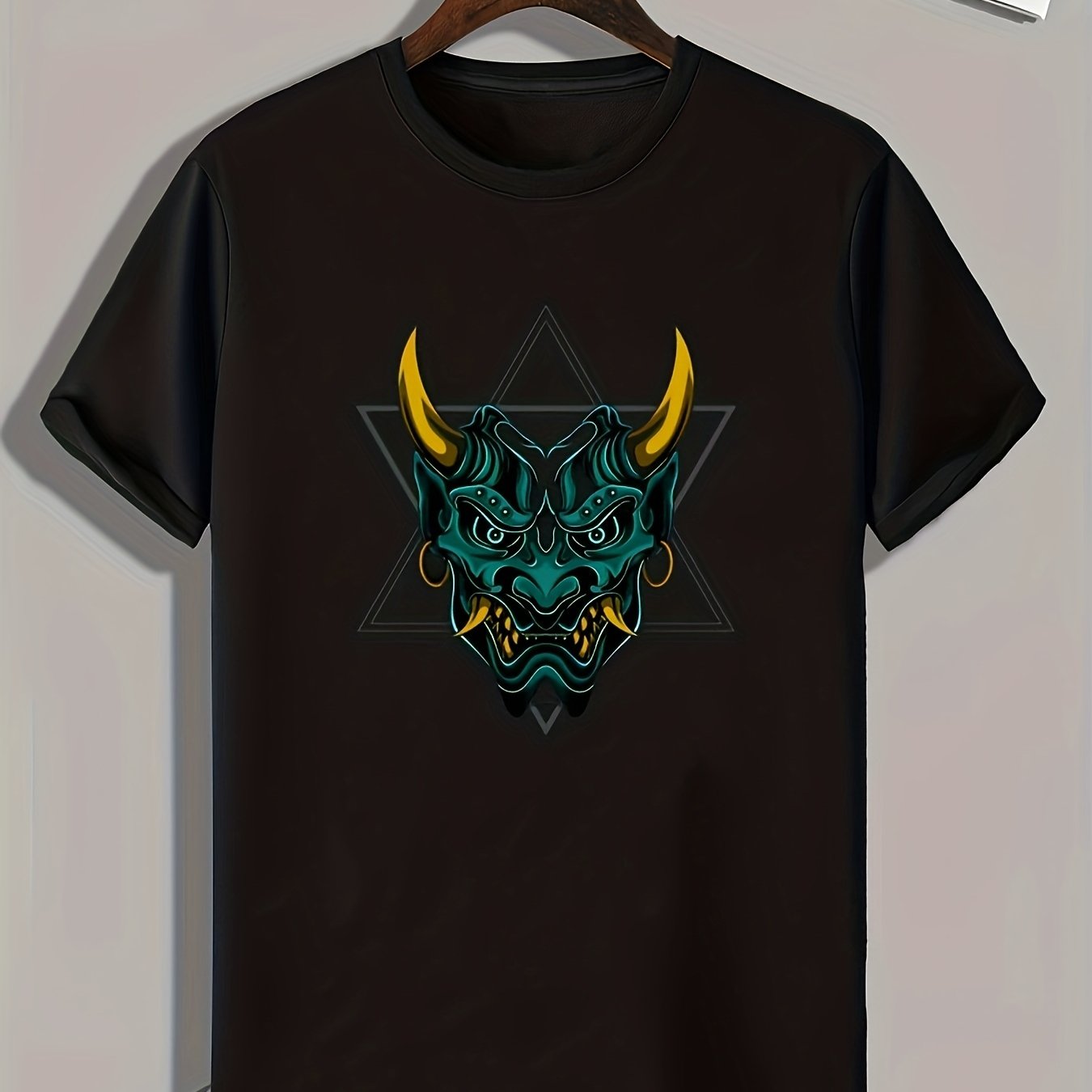 Monster Print Men's Graphic T shirt for Summer