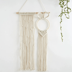 Bohemian Hand Woven Bunny Hairpin Rack Wall Decoration