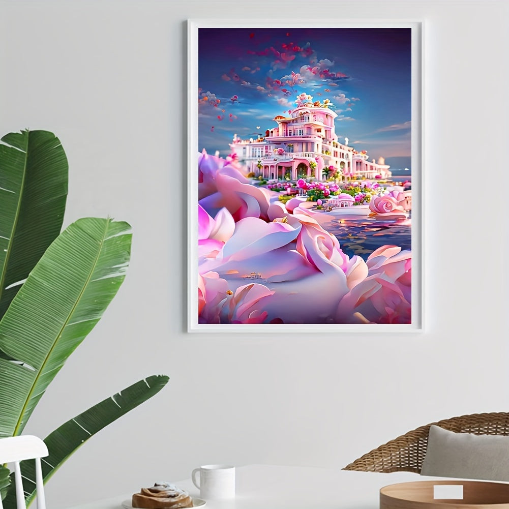 Mysterious Wonderland Castle Canvas Painting Poster