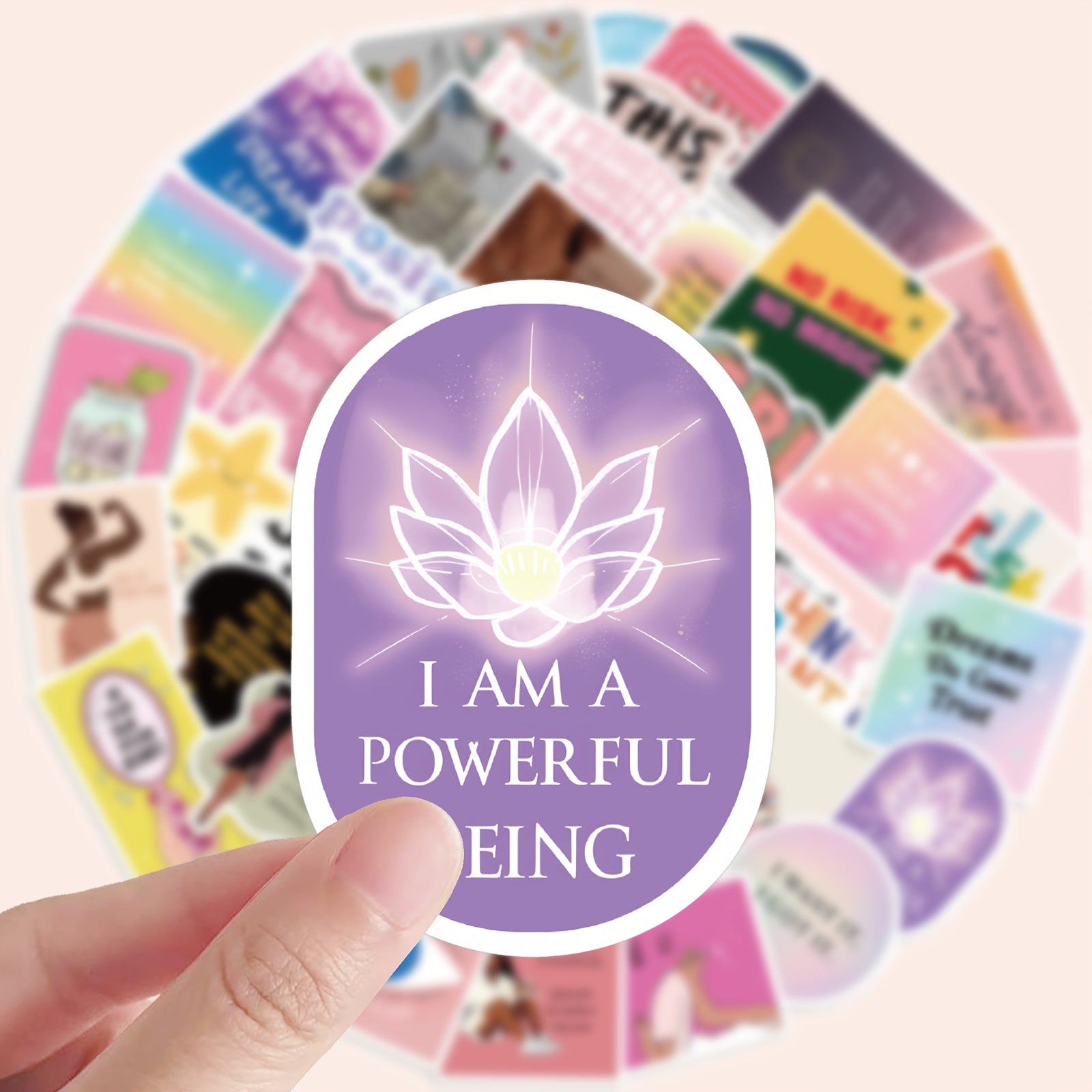 50pcs Reusable Vision Board Stickers with Positive Affirmations