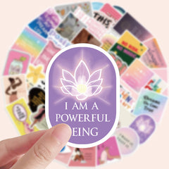 50pcs Reusable Vision Board Stickers with Positive Affirmations