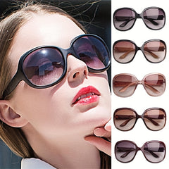 Large Oval Sunglasses Retro UV400 Sun Shades for Beach Travel