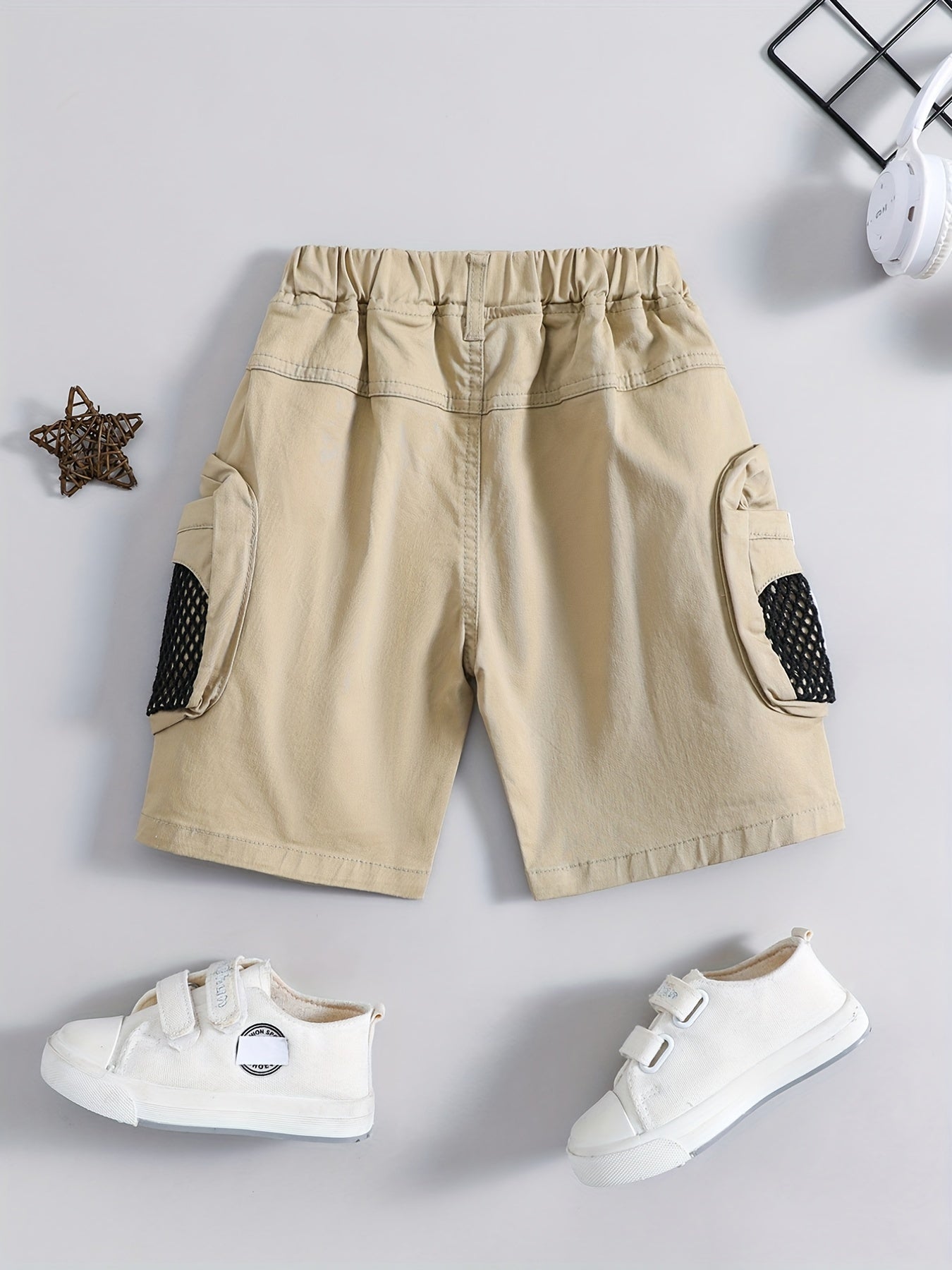 Boys Cotton Shorts with Pockets for Summer Outdoor
