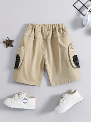 Boys Cotton Shorts with Pockets for Summer Outdoor