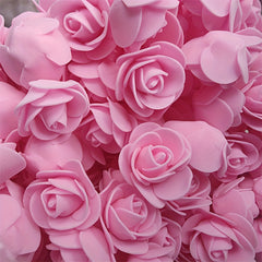 500pcs Mini Foam Rose Head 1.38in Artificial Rose Bear Flower