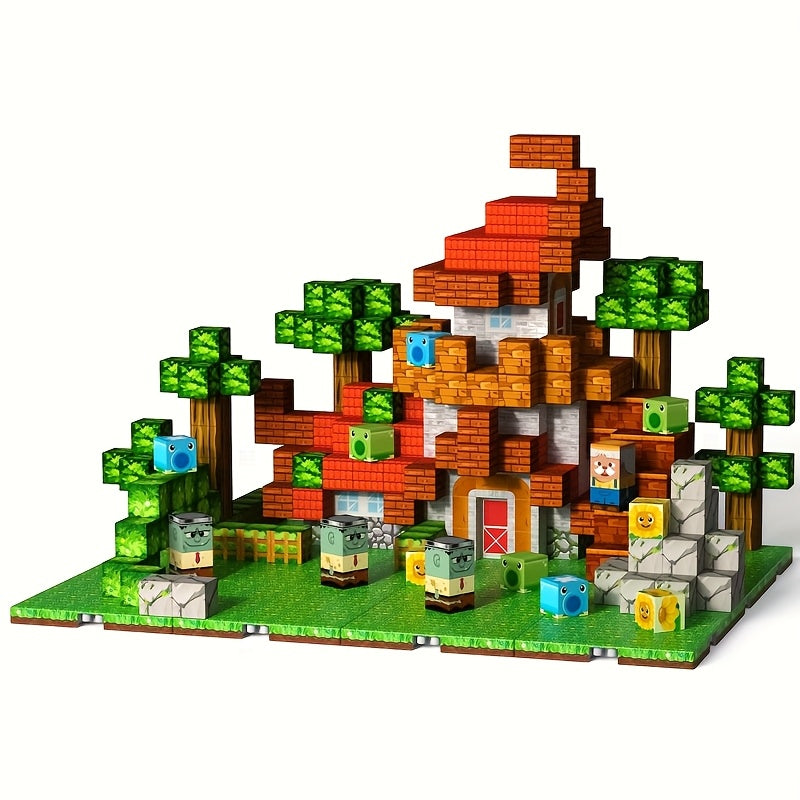 150pcs Magnetic Building Blocks Plant Guard Set