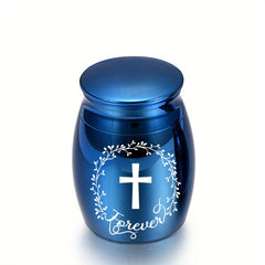 Small Keepsake Urns for Human Pet Ashes Aluminum Alloy Memorial Ashes Holder