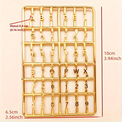 Mini Alphabet Number Boards Set for Dollhouses DIY House