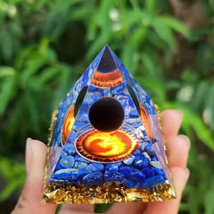 Natural Crystal Stone Pyramid Healing Energy Reiki Chakra Meditation