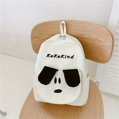 Kids' Puppy Ears Canvas Schoolbag Lightweight Backpack