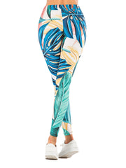 Sexy Jungle Print Leggings High Waist Slim Fit Elastic Bottoms