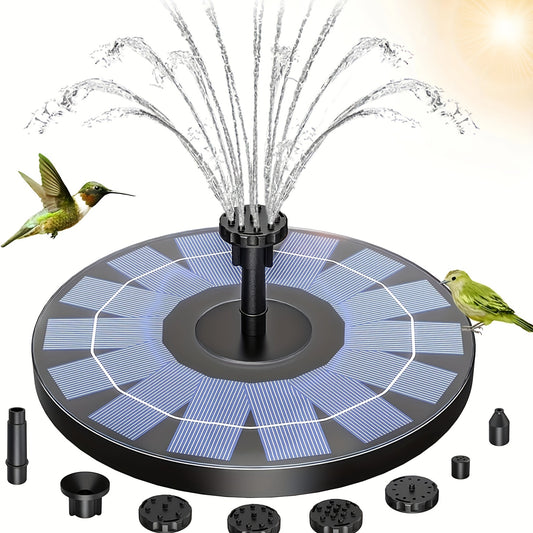 Solar Fountain Pump For Bird Bath 7 Water Styles 3W Solar Powered Water Fountain