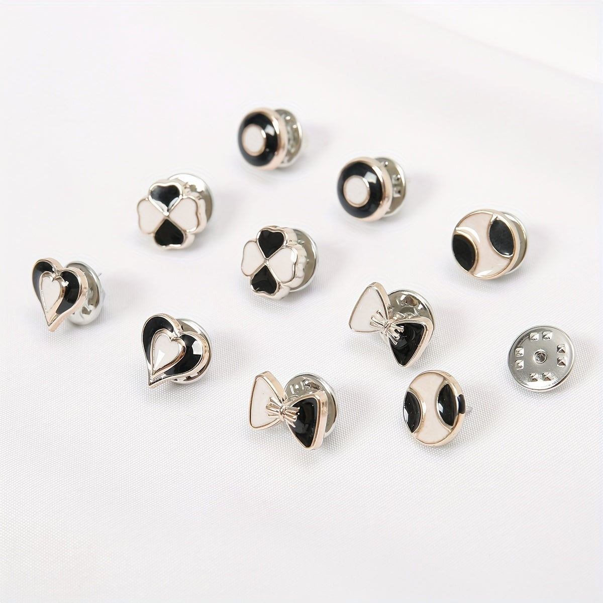 10pcs Scarf Pins Shirt Brooch Lapel Pins Women Hijab Clip Cardigan Sweater