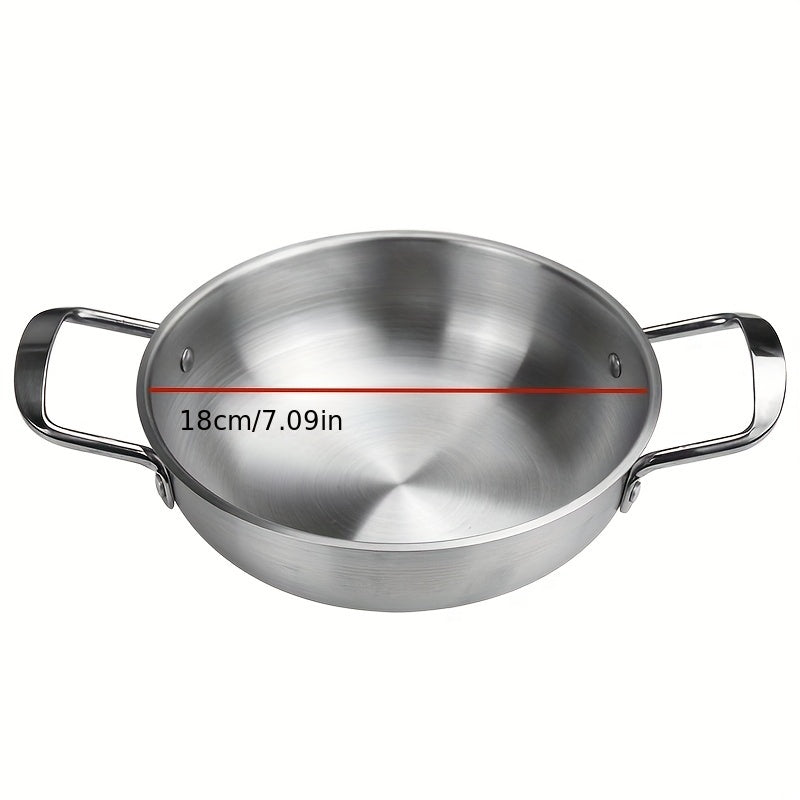 Stainless Steel Noodle Pot for Seafood & Hot Pot, 2 Ear Soup Pot