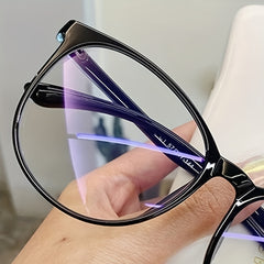 Light Blocking Glasses Square Clear Lens Anti Eyestrain Spectacles Frame Glasses