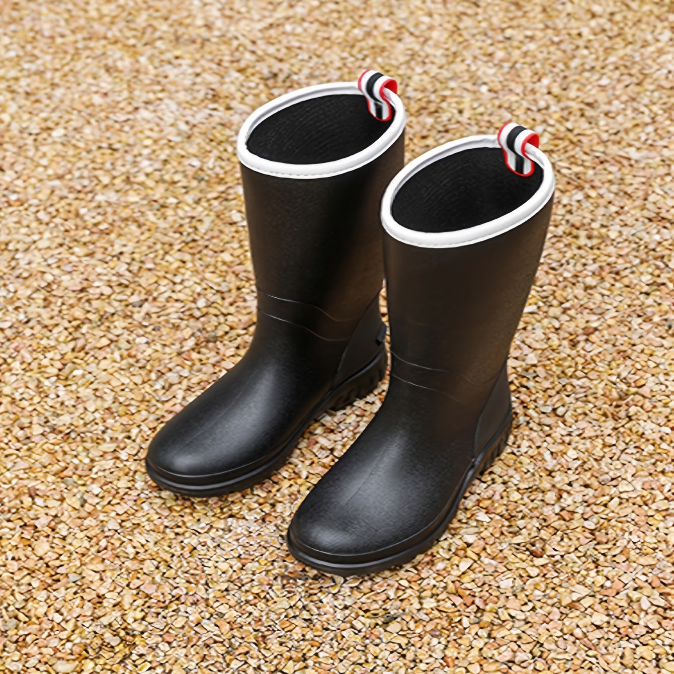 Candy Mid Calf Rain Boots Anti Slip Waterproof Shoes