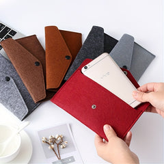 A4 Felt File Bag Buckle Business Gift Office Creative Bag