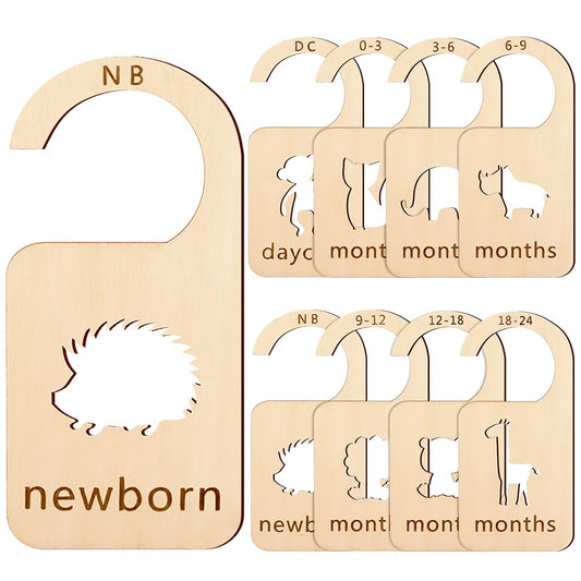 8pcs Animal Theme Baby Closet Dividers for Infant 0-24 Months