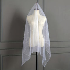 Pearl Thin Veil Lace Jacquard Fabric High Fabric Quilted Textile Sewing