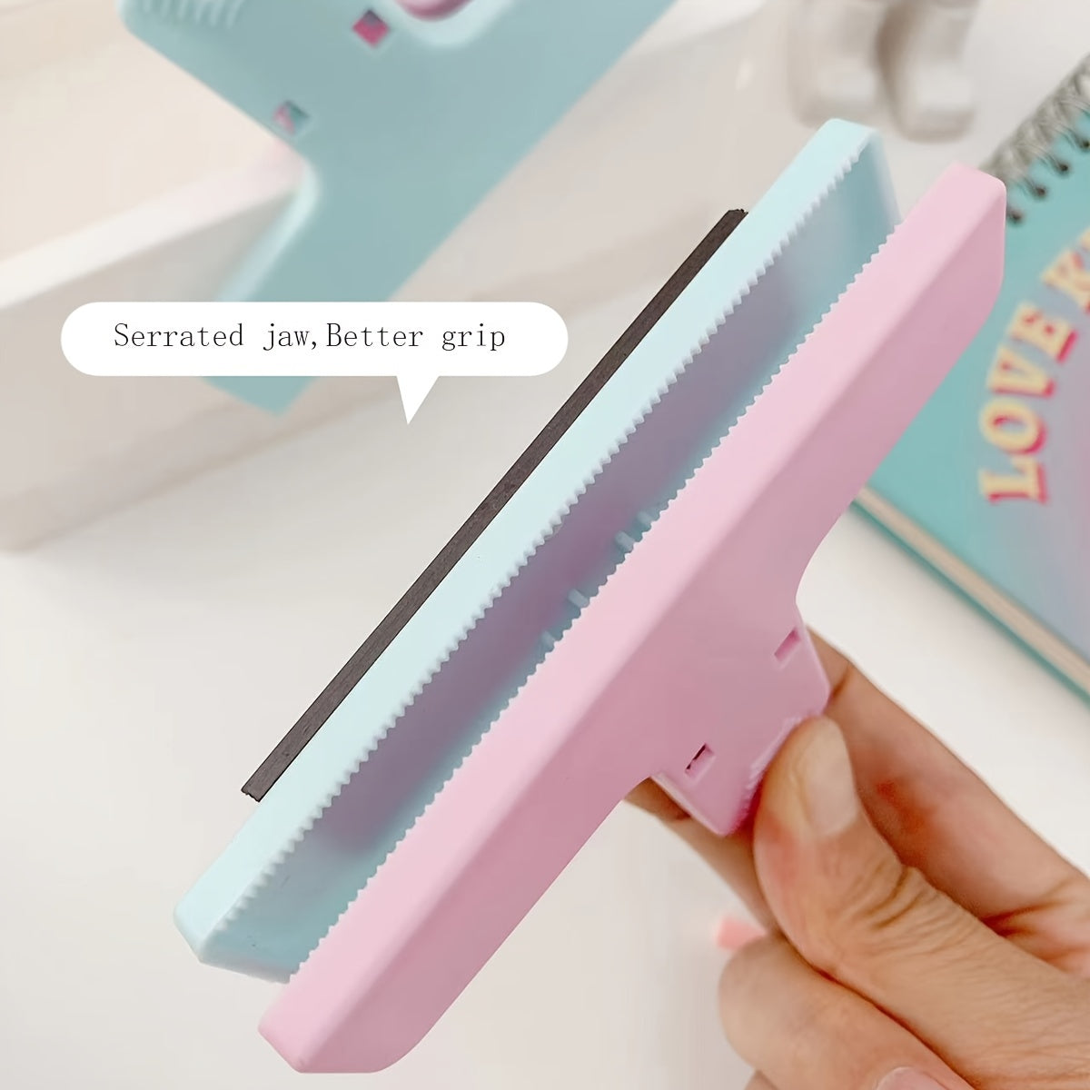 2pcs Small Fresh Clips for Students, 18.7 x 2in & 5.1in, Bill Organization