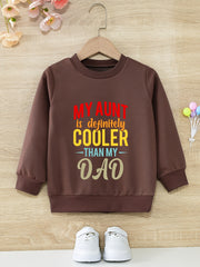 Girls' Aunt Cooler Pattern Sweatshirt