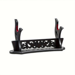 Japanese Sword Display Stand Dragon Pattern Single Tier Rack