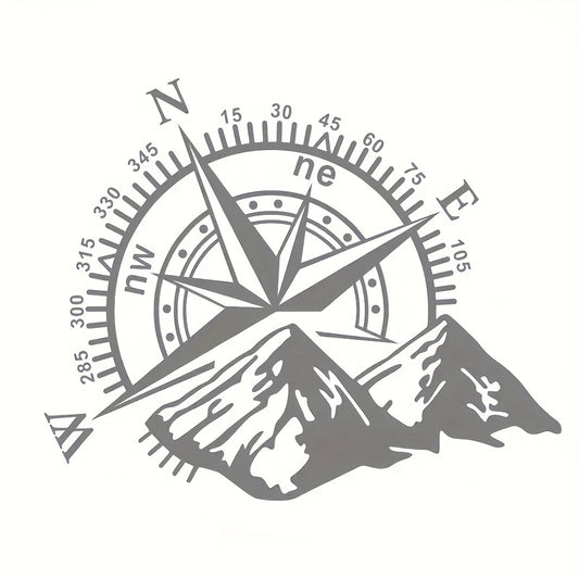 Mountain Compass Car Decoration Scratch Cover Sticker