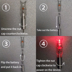 6pcs Luminous Arrow Nock For 0.3in ID Shaft Archery Accessory