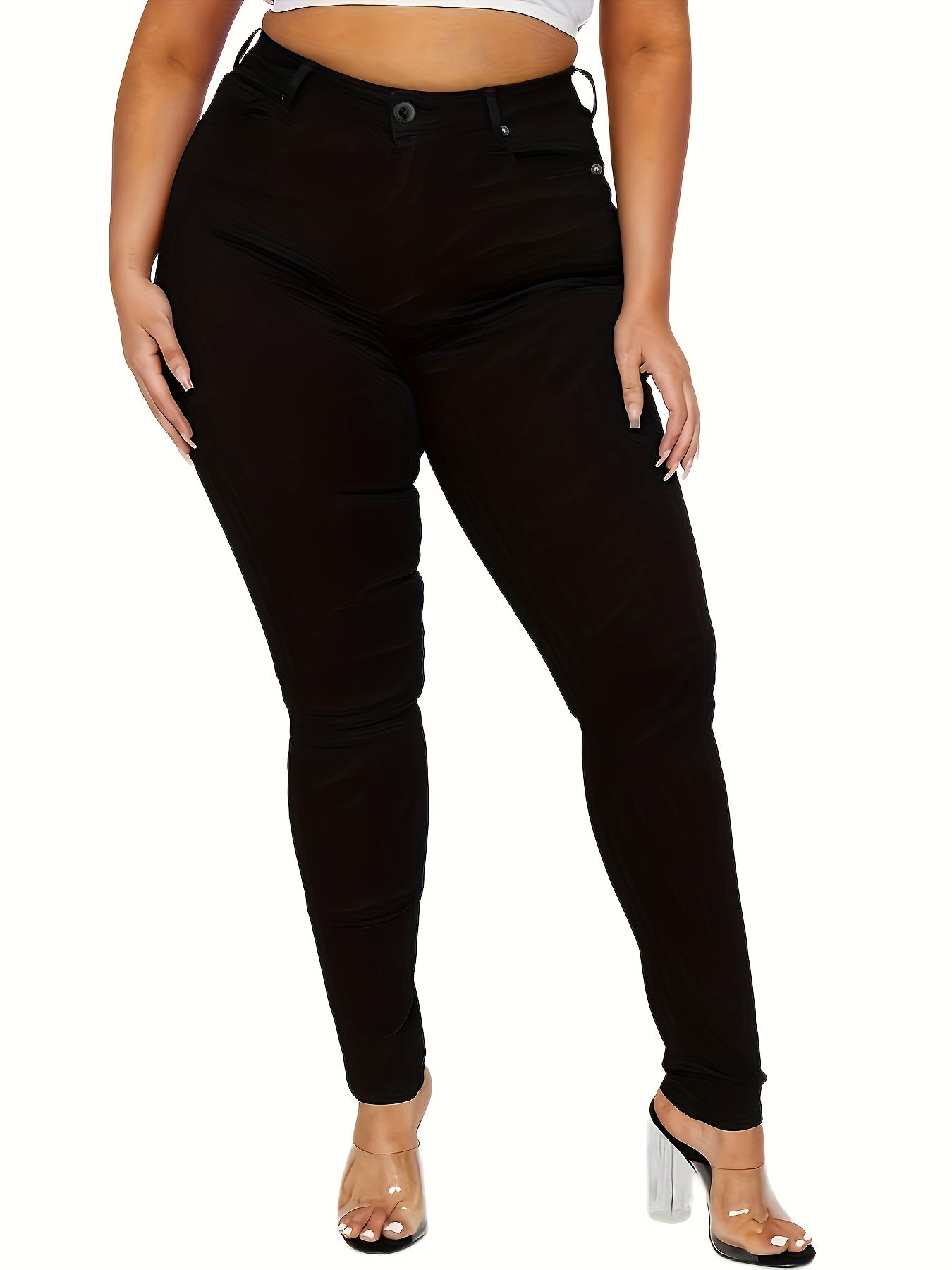  High Rise Stretch Skinny Jeans