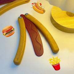2pcs 3D Hot Dog Butterfly Family Decompression Toy Outdoor Gravity Hot Dog