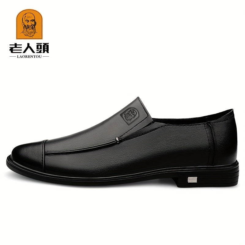 Men's Cap Toe Loafer Shoes Spring Comfy Non slip Slip On Shoes