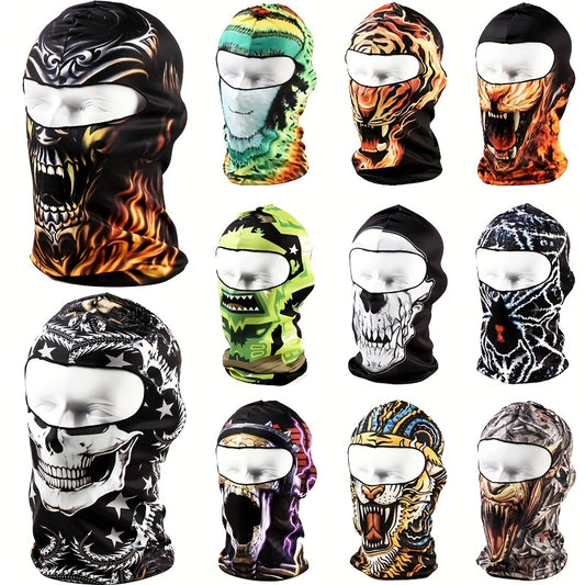 Skull Balaclava Face Mask Windproof UV Sun Dust Protective Full Face Cover