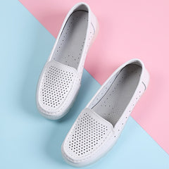 Women's Slip On Flat Loafers Soft Sole Shoes For Nurse Work