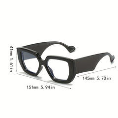 Geometric Clear Lens Glasses For Men Women Anti Light Photo Booth Props