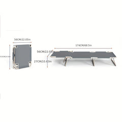 Portable Folding Bed & Recliner Chair for Camping, Beach & Picnic