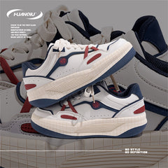 HUANQIU Women's Skate Shoes Lace up Non slip Low Sneakers