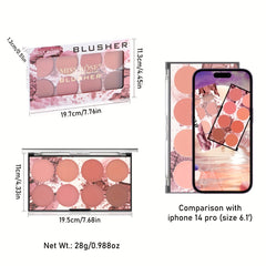 Sunset Blush Palette Matte Finish Highlighting Correcting Blush
