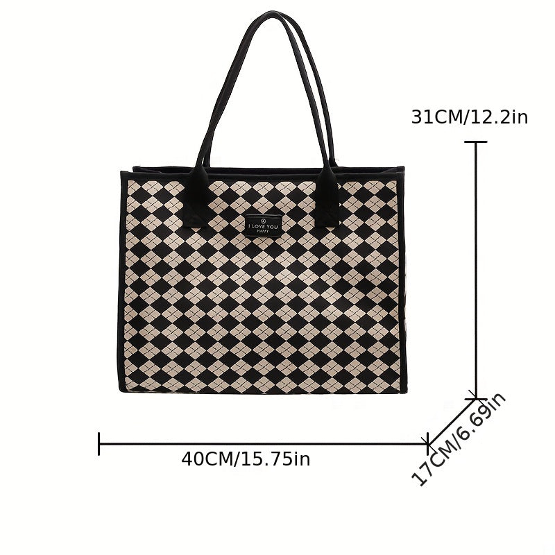 Large Capacity Tote Shoulder Bag Storage Bag For Work