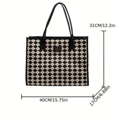 Large Capacity Tote Shoulder Bag Storage Bag For Work
