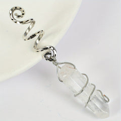 Natural Stone Sun Moon Bracelet Spiral Coils Hair Ring Jewelry