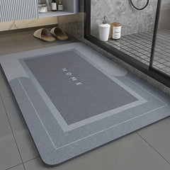 1pc English Letter Pattern Area Rug Retro Bath Mat