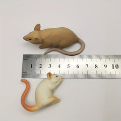 Realistic PVC Mouse Figurine Trick Toy Animal Doll for Pranks Home Decor