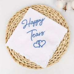 Mrs Sparrow Handkerchief with Date Wedding & Shower Gift for Bride