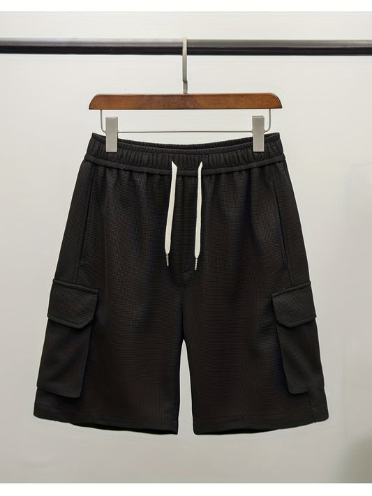 Men's Lightweight Cargo Shorts Drawstring Waist