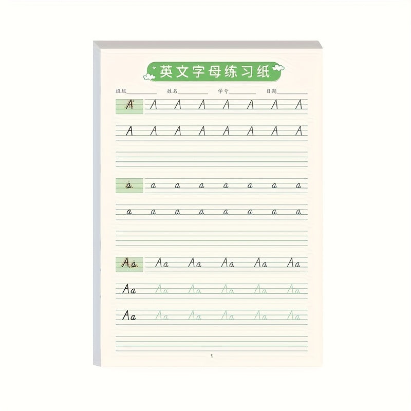 2 PACK Calligraphy Writing Practice Book for Beginners Alphabet Trace Book