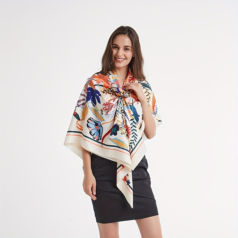 Bonsai Flower Bandana Silk Tube Top Shawl Scarf Wrap