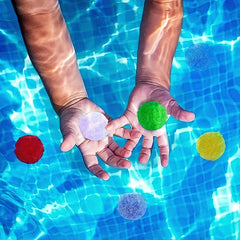 10pcs Reusable Cotton Water Balls for Summer Camping Water Combat Toys