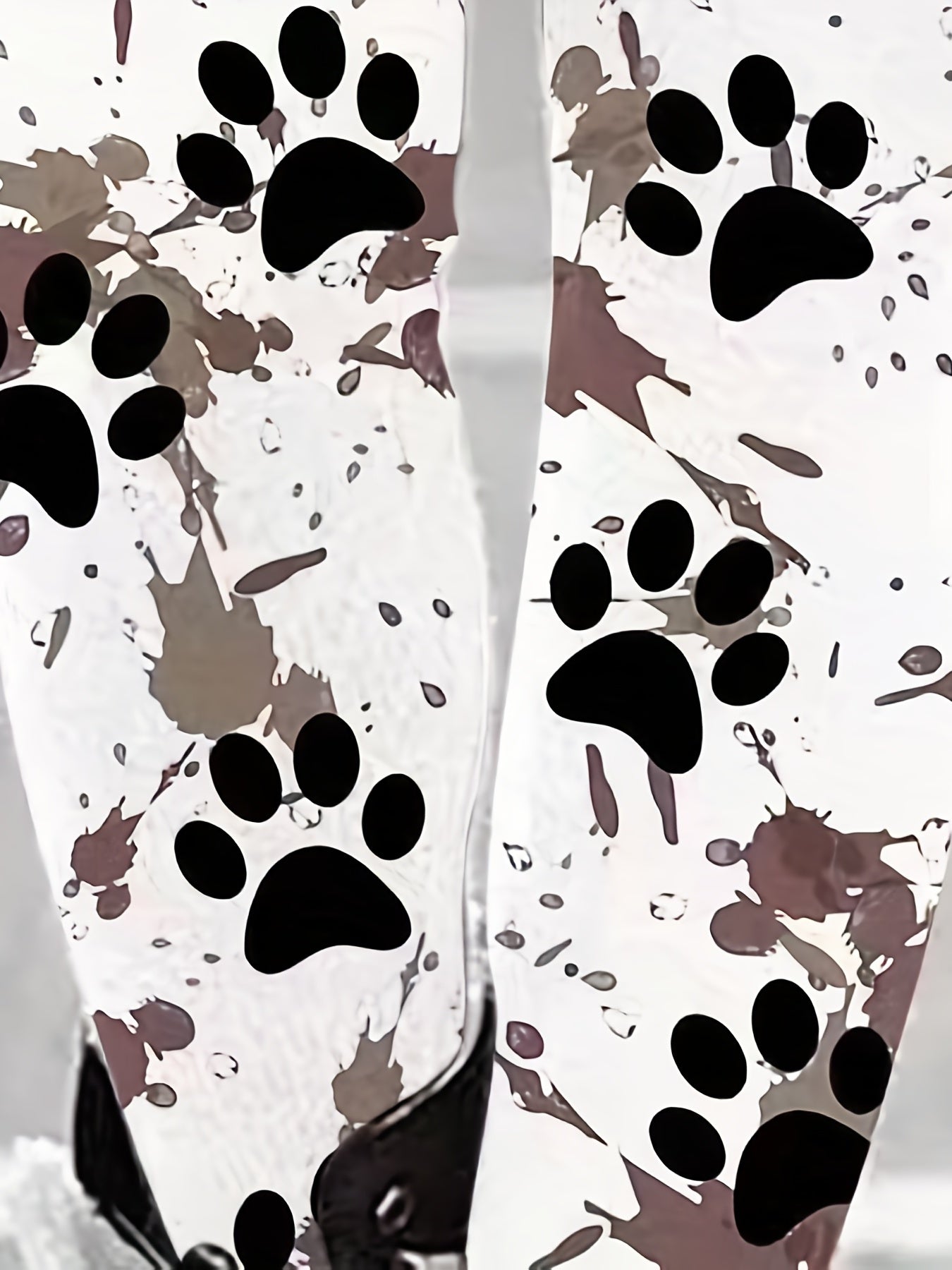  Paw & Splash Print Leggings